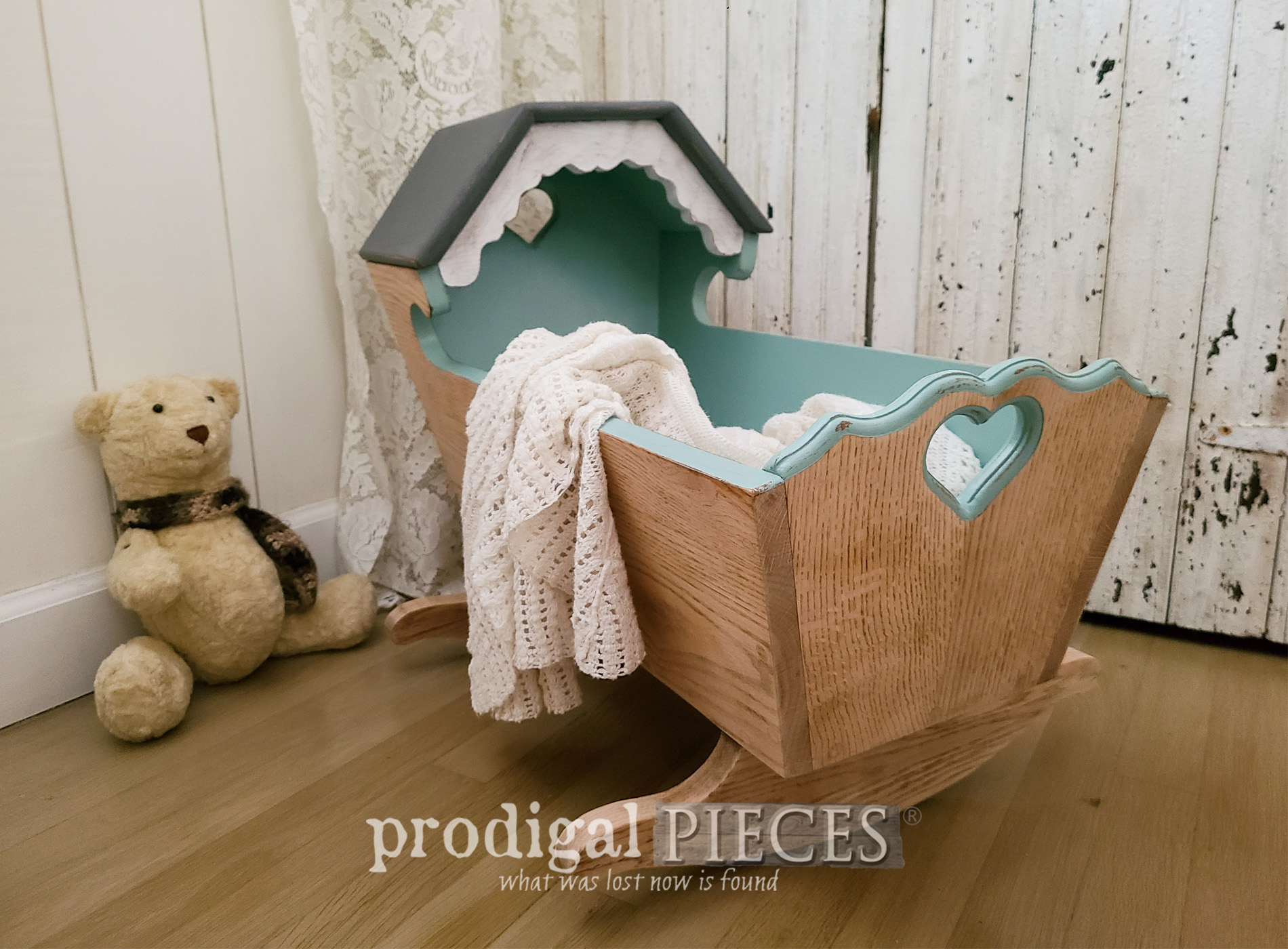 Vintage Baby Cradle Gets Updated Makeover
