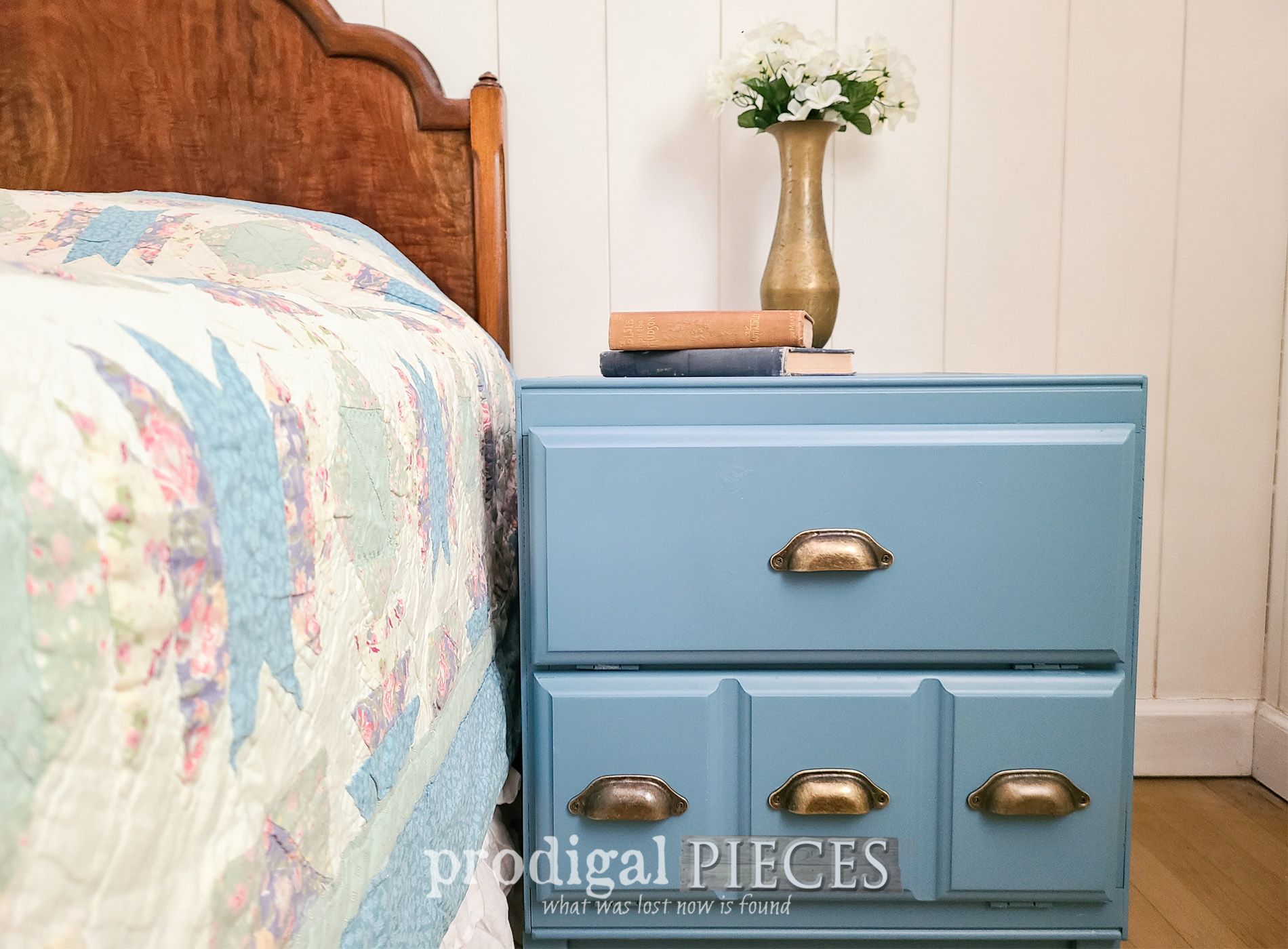 Vintage Cabinet Side Table Makeover
