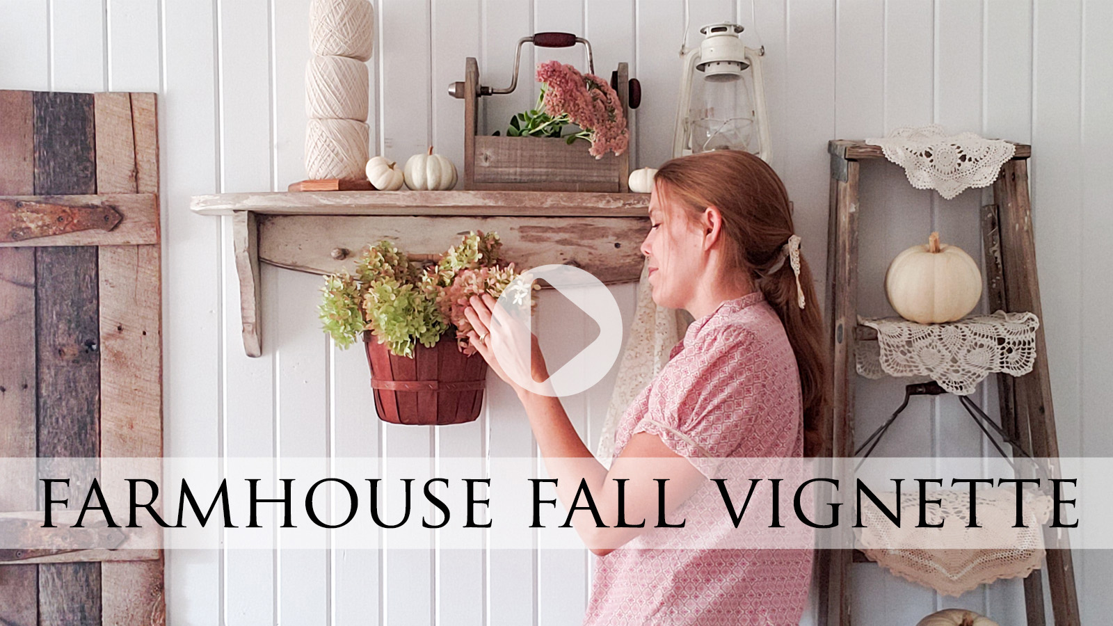 DIY Farmhouse Fall Vignette from Thrifted Finds by Larissa of Prodigal Pieces | prodigalpieces.com prodigalpieces
