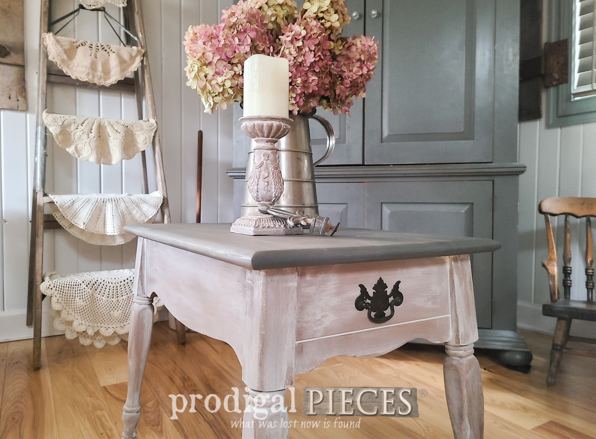 Vintage Farmhouse Table ~ Mini Makeover