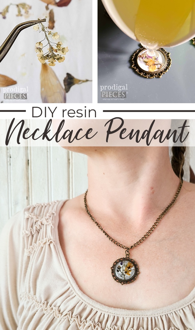 Create your own handmade gifts with this DIY Resin Necklace Pendant Tutorial by Larissa of Prodigal Pieces | prodigalpieces.com prodigalpieces jewelry handmade christmas