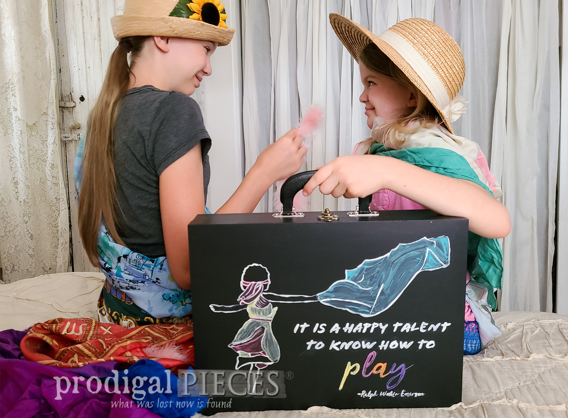 Upcycled Flatware Chest into Dress Up Set