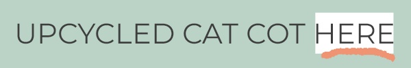 Upcycled Cat Cot Tutorial for DIY Pet Gfits by Larissa of Prodigal Pieces | prodigalpieces.com prodigalpieces