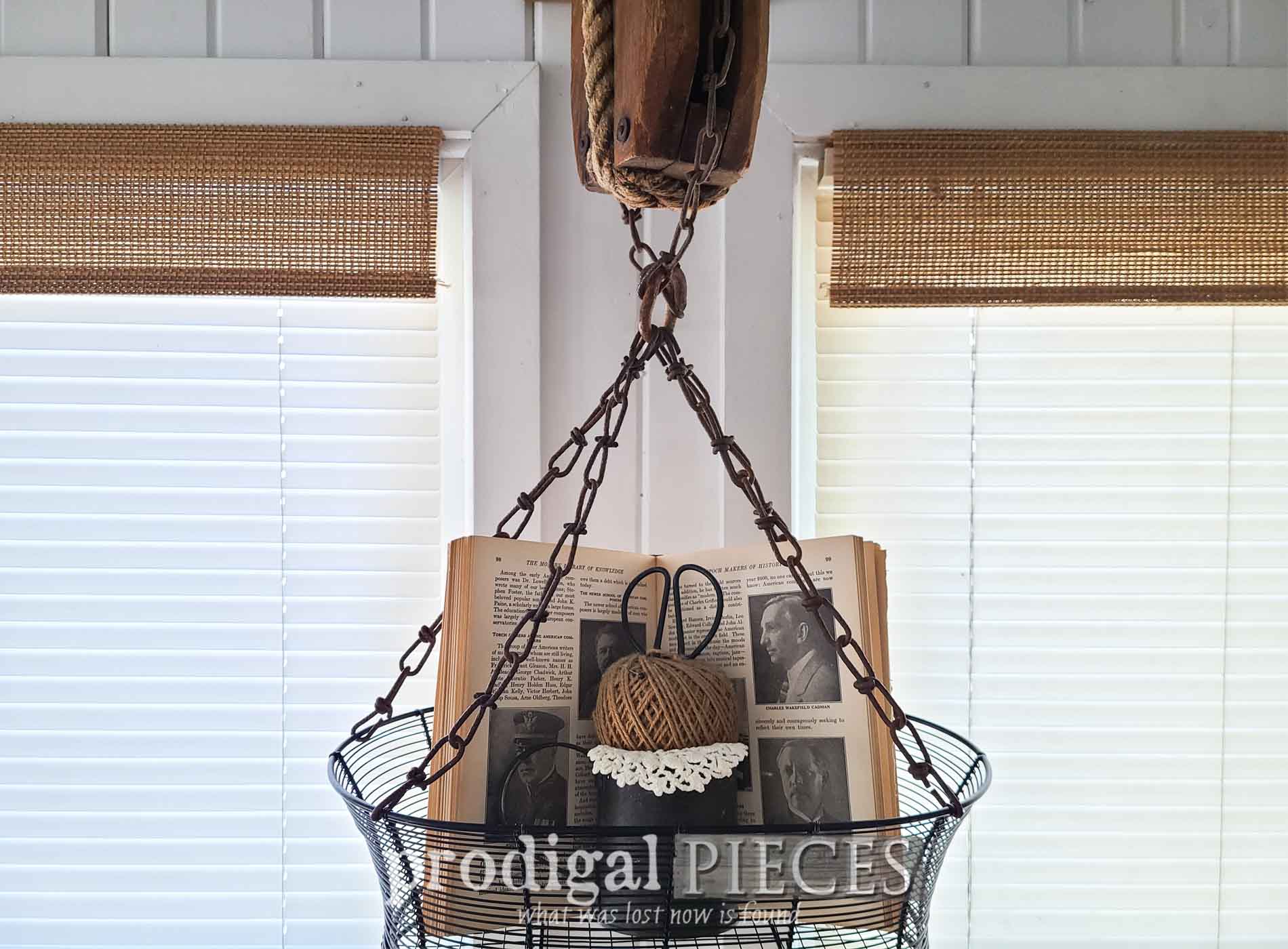 Thrifted Basket Makeover for Farmhouse Decor