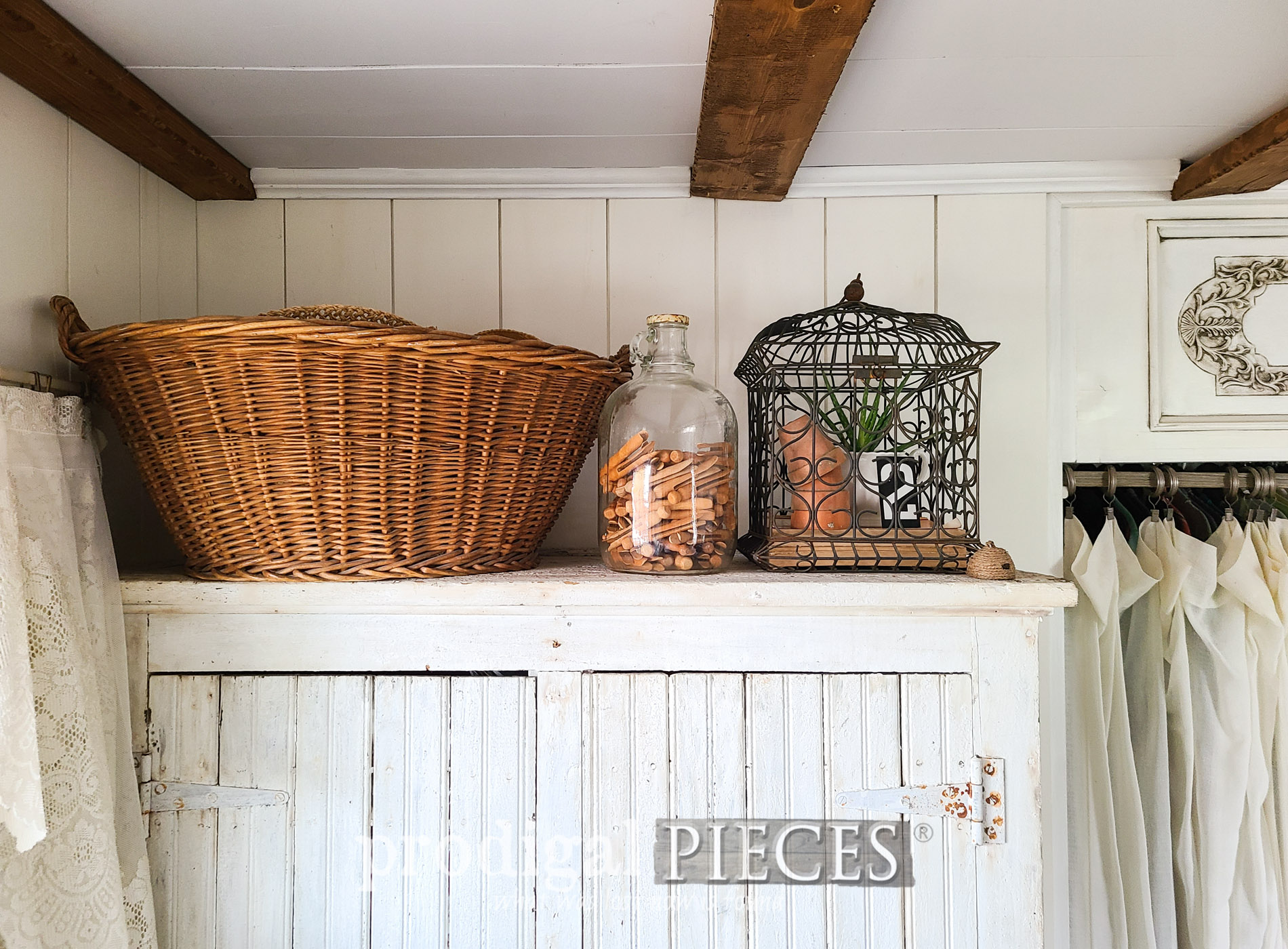 Vintage Bird Cage for Farmhouse Decor