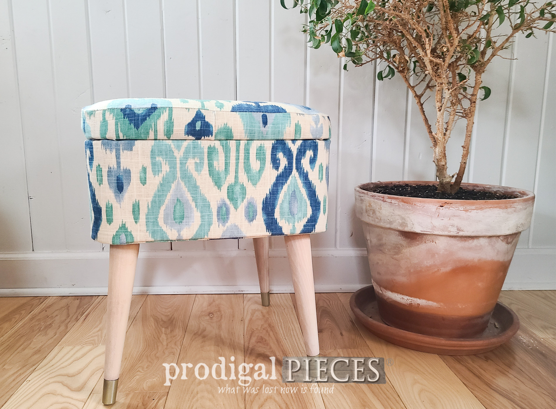 Vintage Sewing Stool Makeover