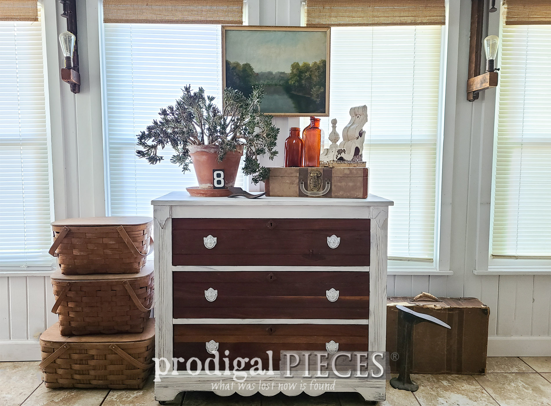 Damaged Chest of Drawers Makeover