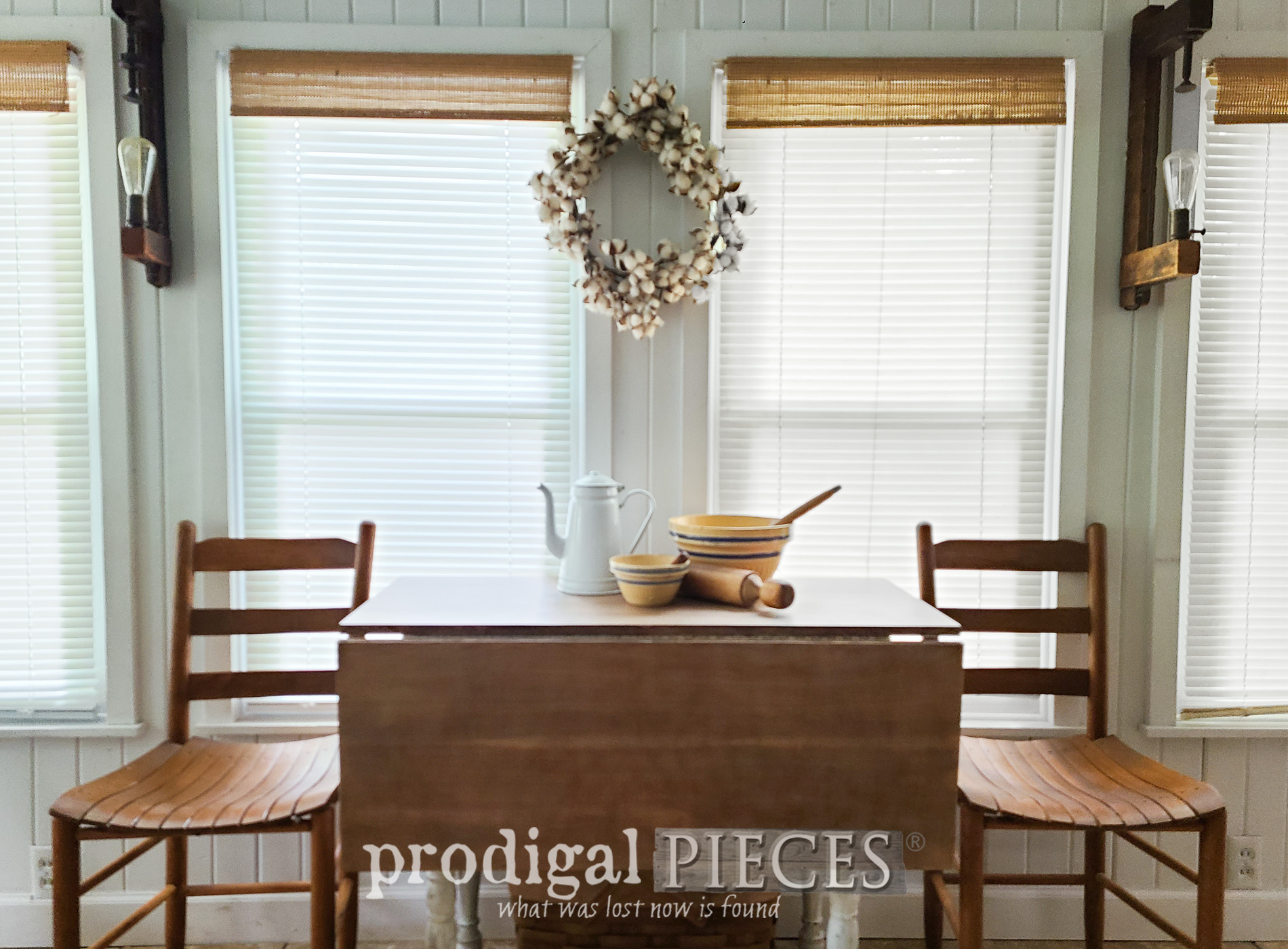 Drop-Leaf Dining Table Makeover