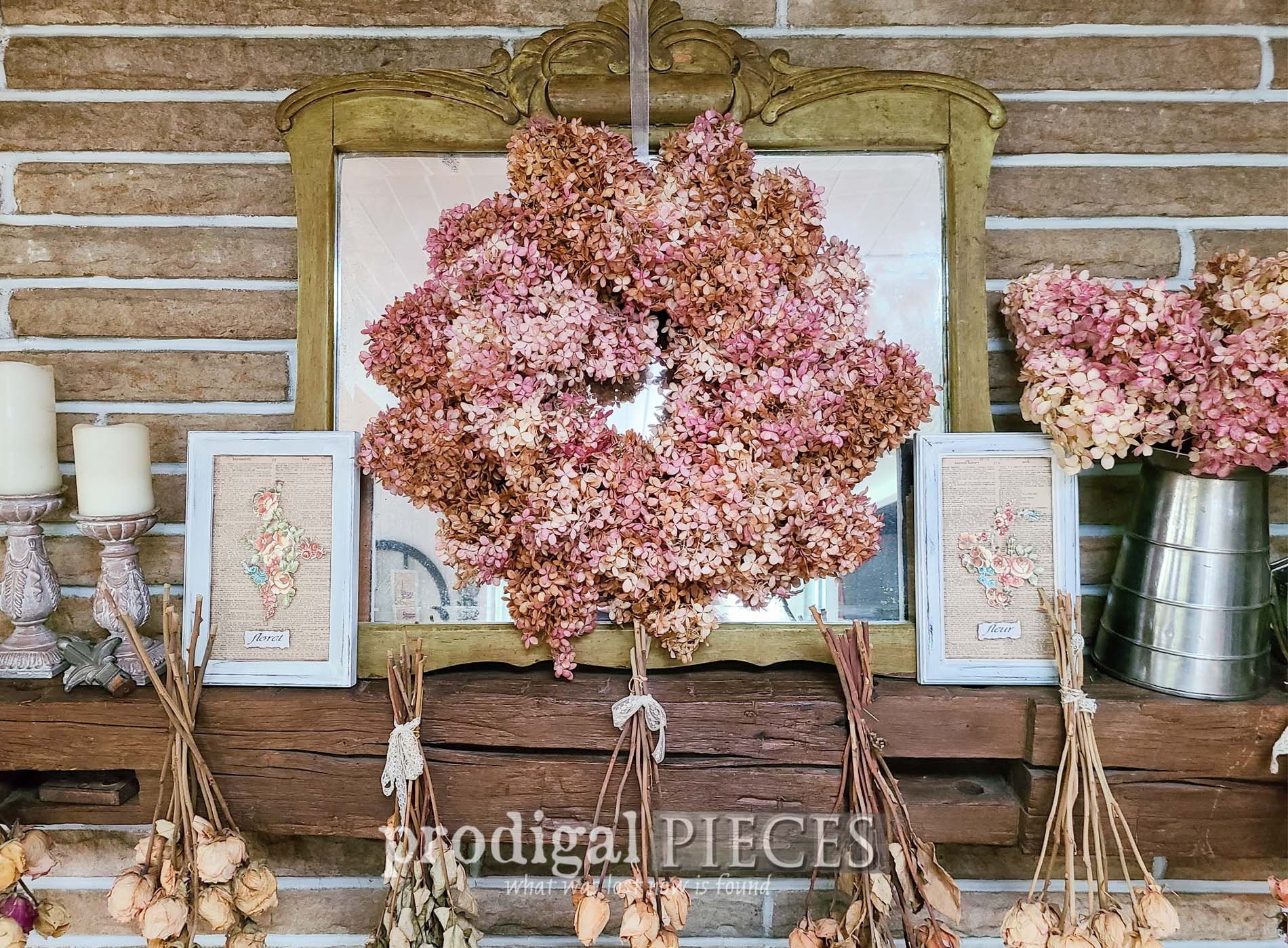 Thrift Store Frames Upcycled into Farmhouse Decor