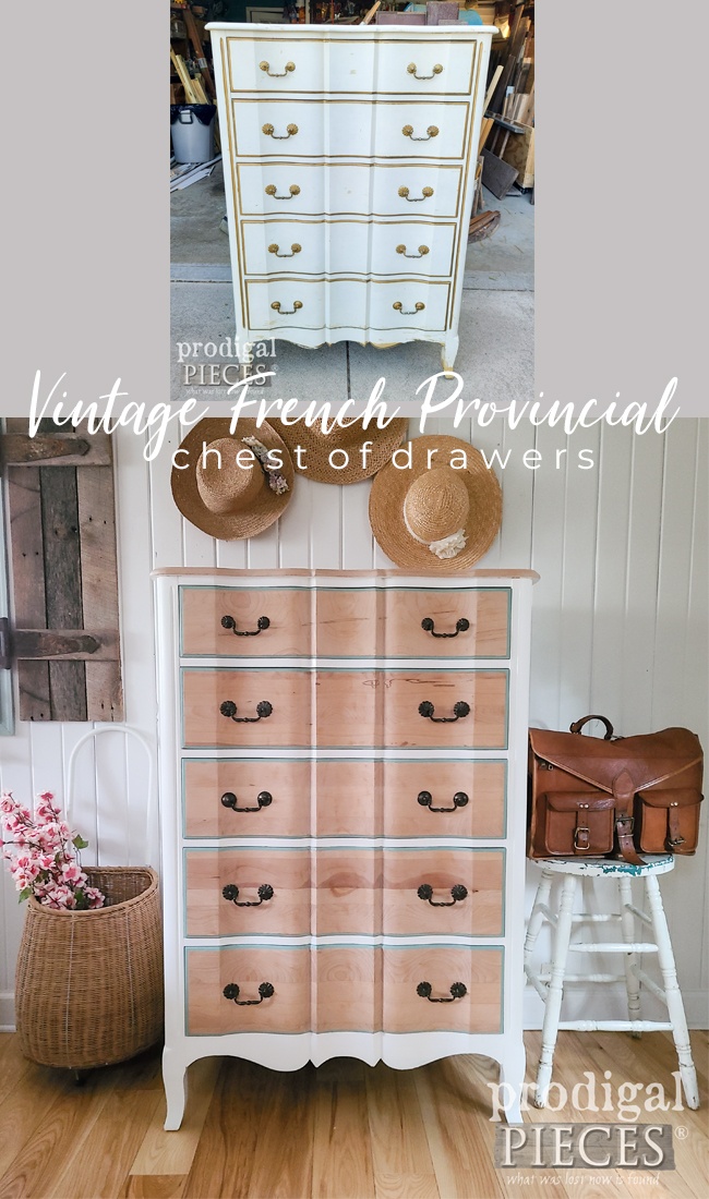 A dingy and dated Vintage Chest of Drawers gets a modern makeover by Larissa of Prodigal Pieces | prodigalpieces.com prodigalpieces vintage midcentury modern boho