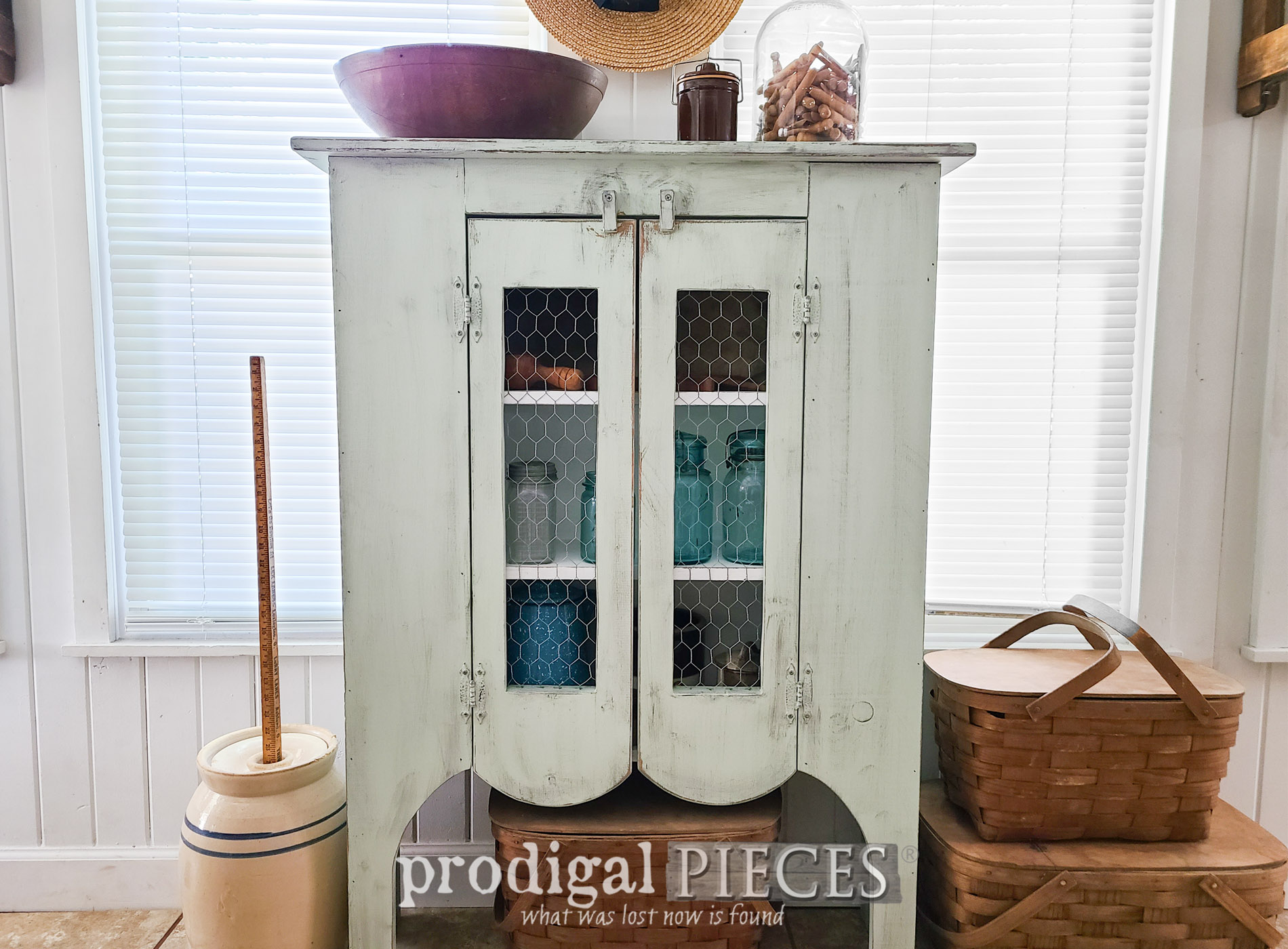 Vintage Pie Safe Makeover