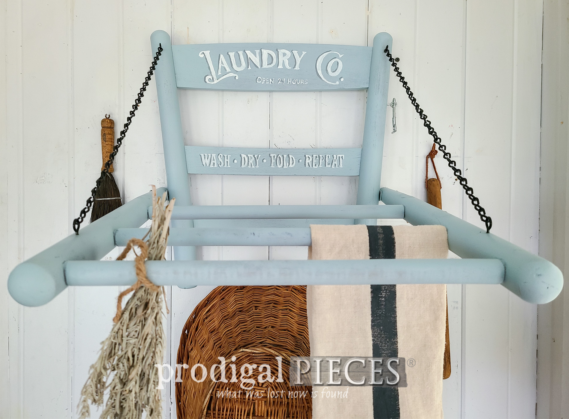 Vintage Caned Chair Upcycled