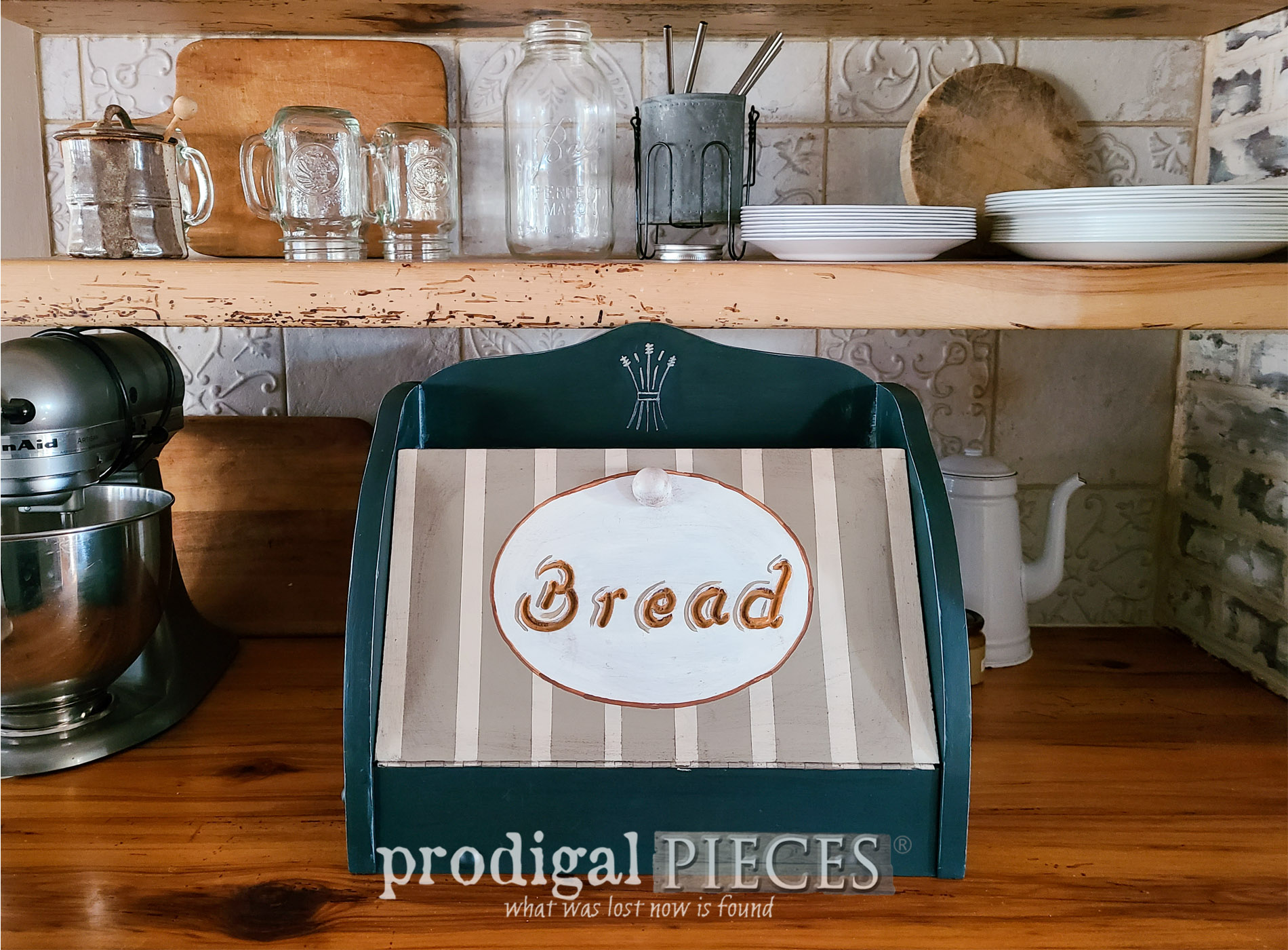 Vintage Bread Box Makeover