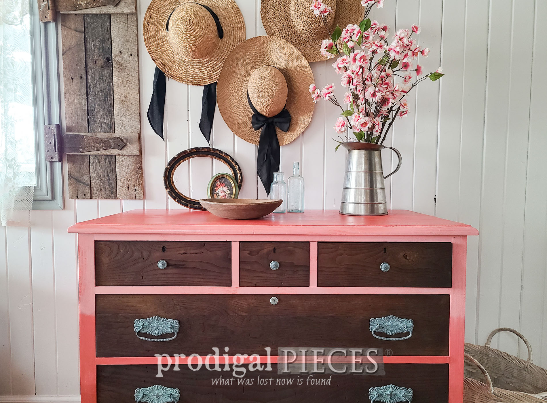 Damaged Antique Dresser Revived