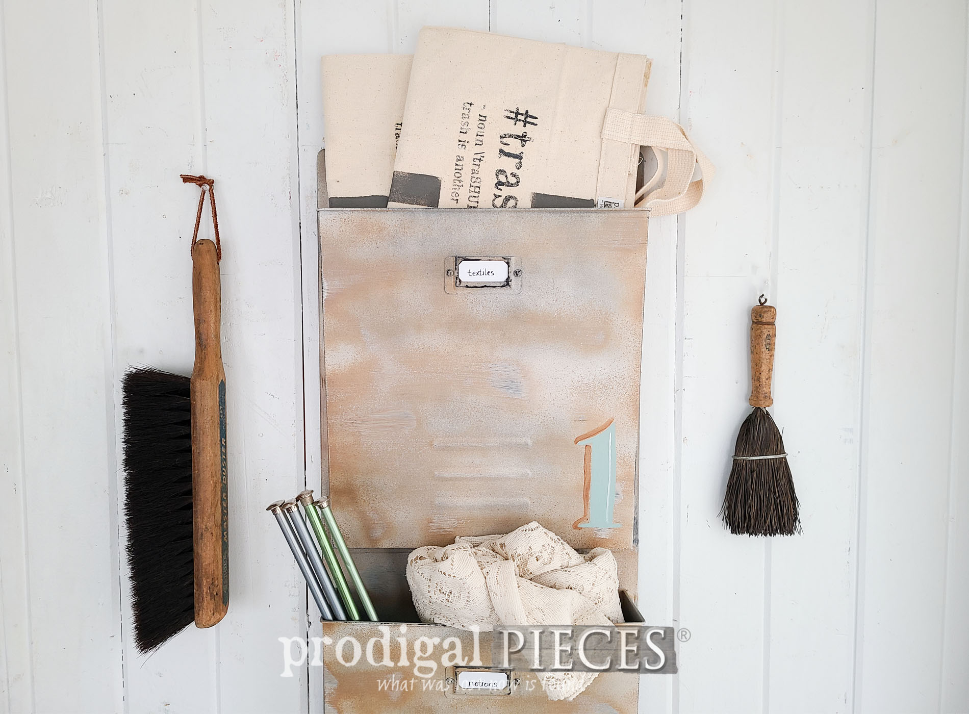 Vertical Wall File Organizer Makeover