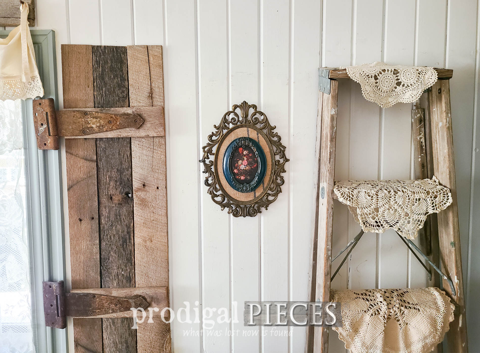 Antique Brass Frame Upcycled