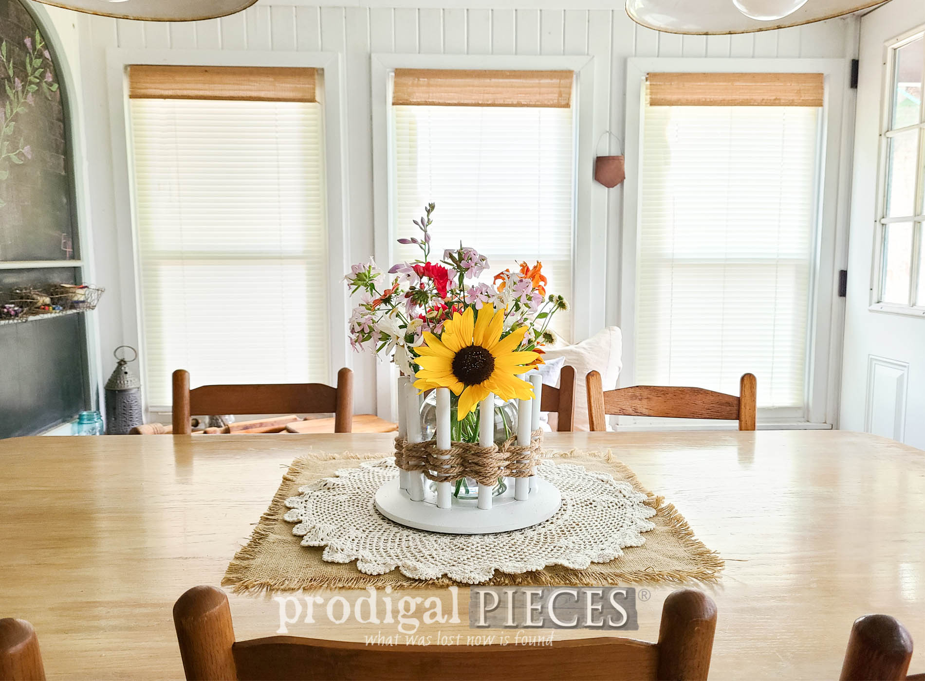 DIY Rope Vase Centerpiece