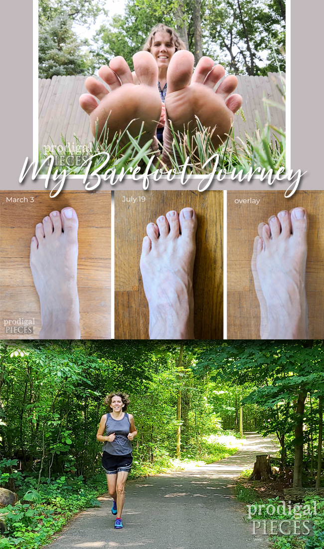 Larissa of Prodigal Pieces shares My Barefoot Journey - a mid-life mama learning to walk, run, and be minimal in her feet while healing | prodigalpieces.com prodigalpieces barefoot minialist feet health