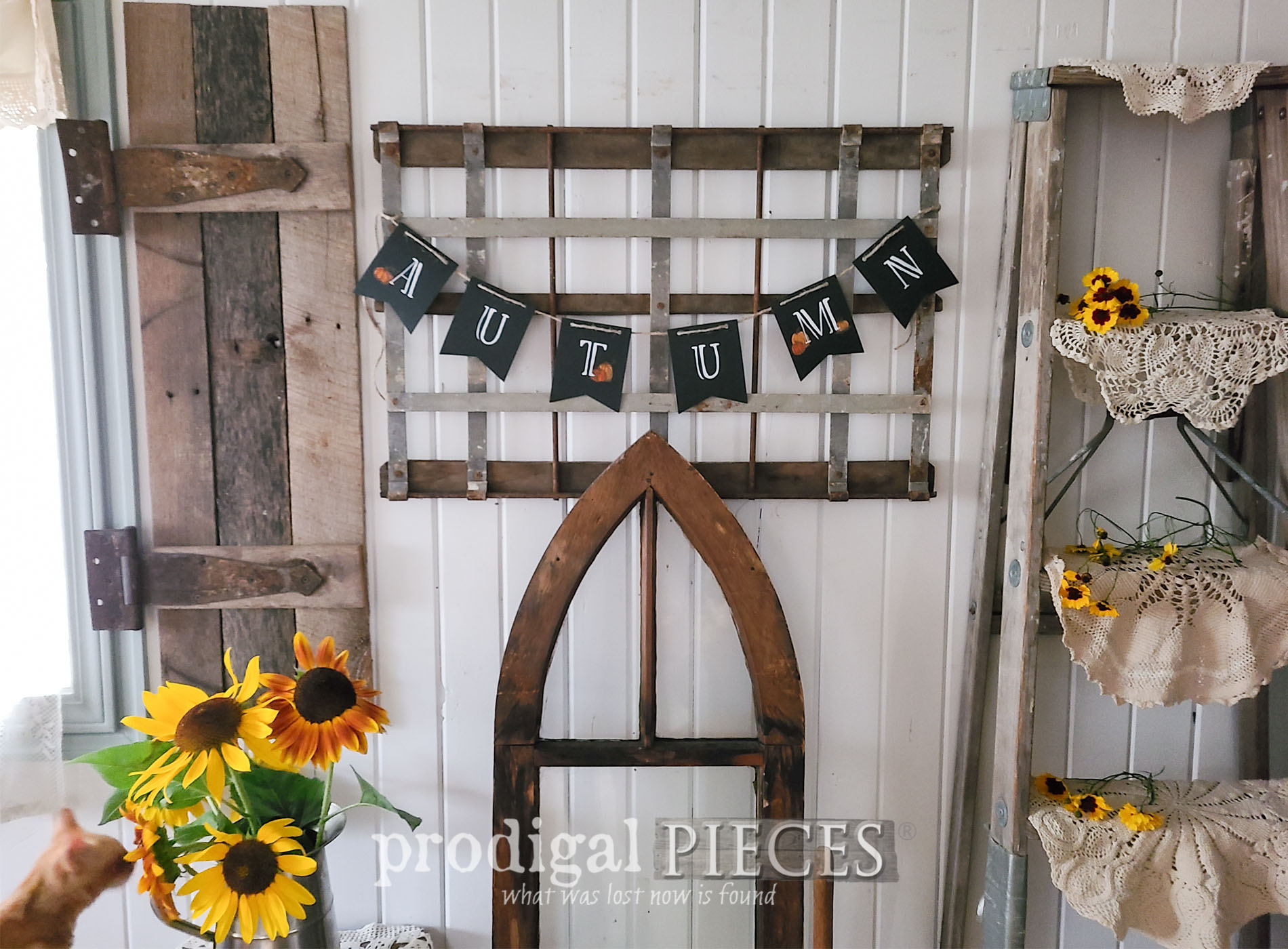 Salvaged Art from Laundry Cart