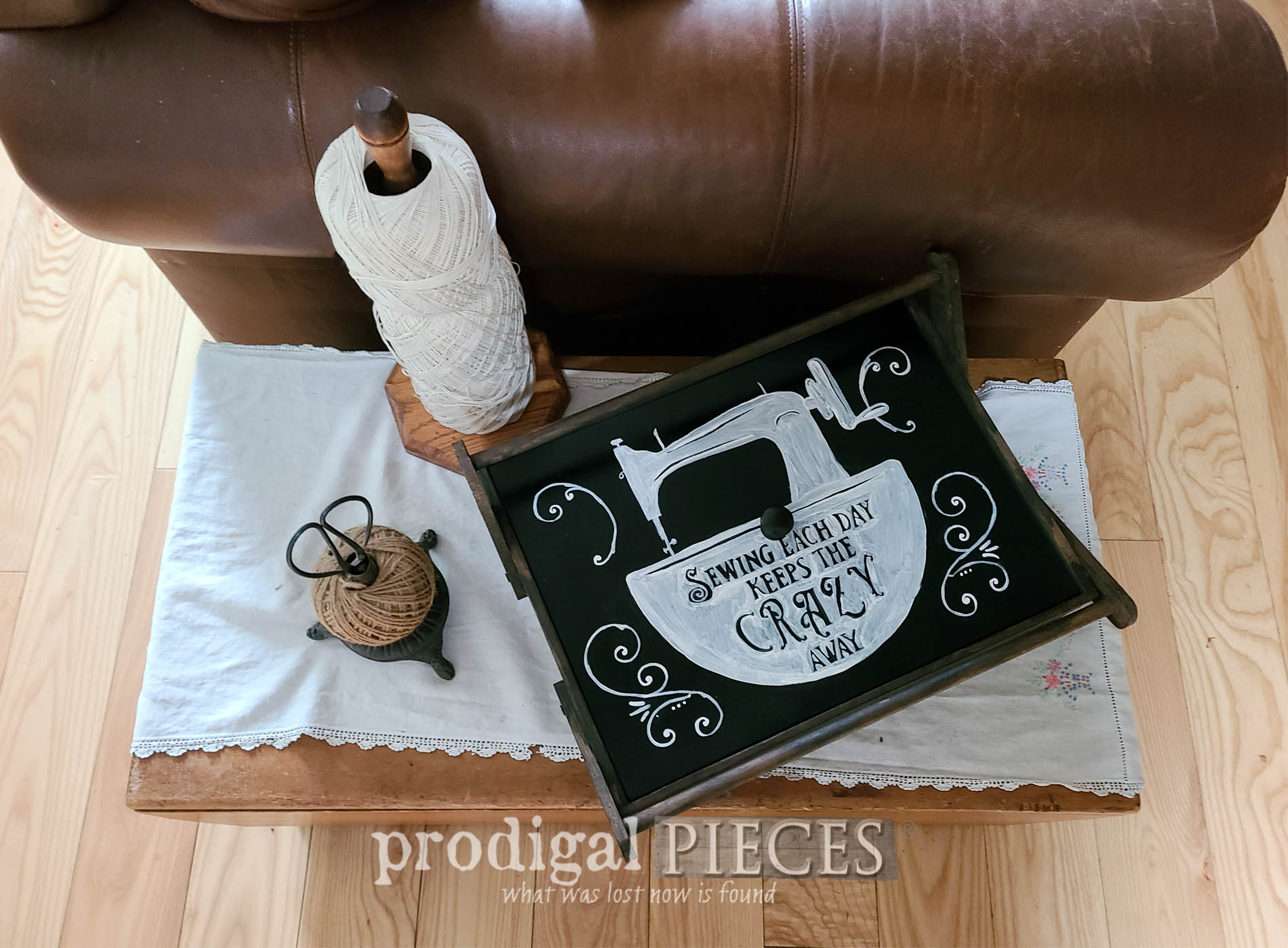 Vintage Sewing Box Makeover