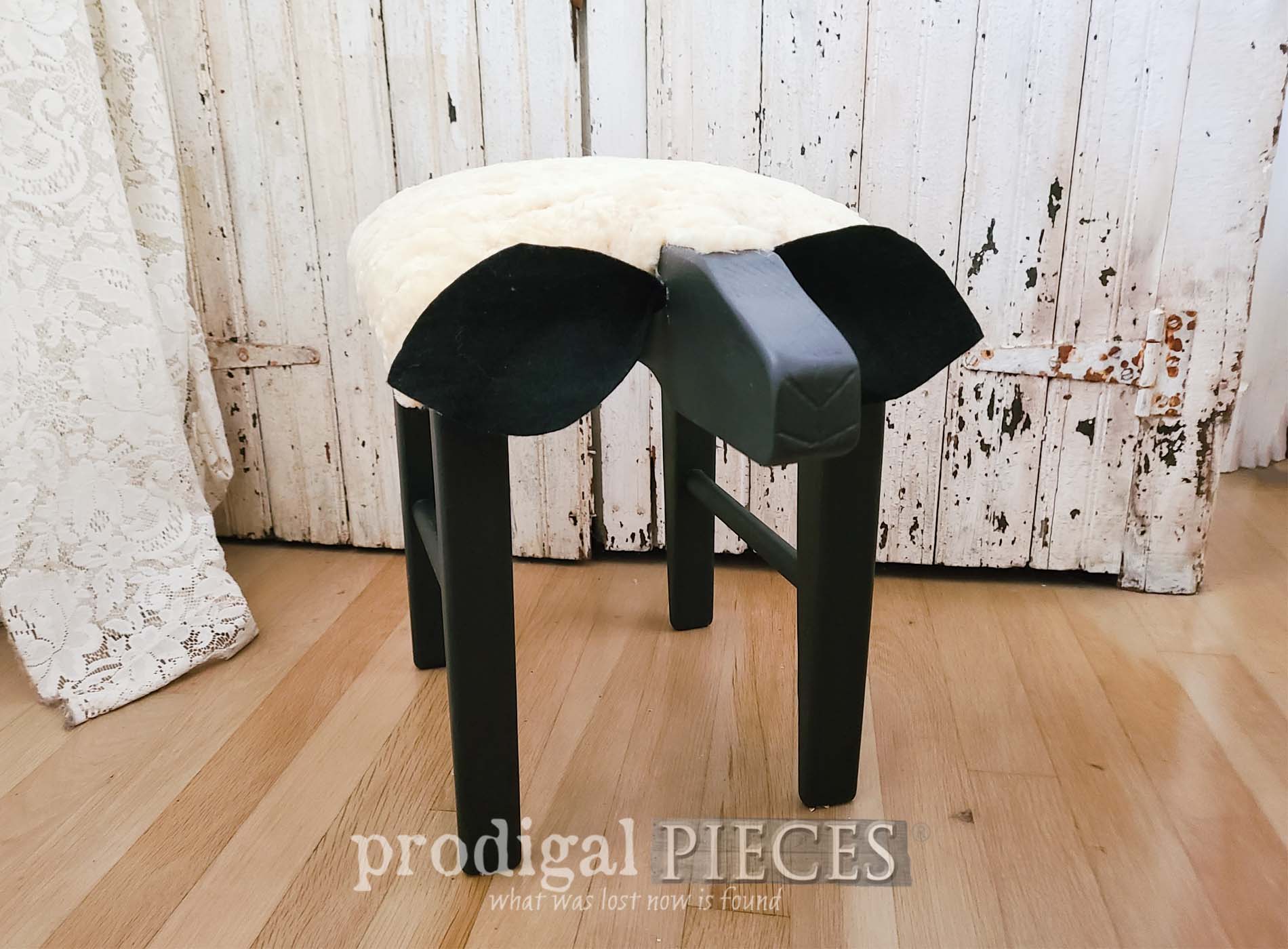 Upcycled Child's Stool from Rockers