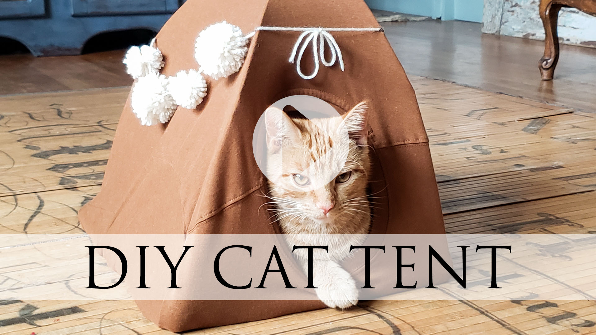 Blog Video DIY Cat Tent Tutorial by Larissa of Prodigal Pieces | prodigalpieces.com prodigalpieces
