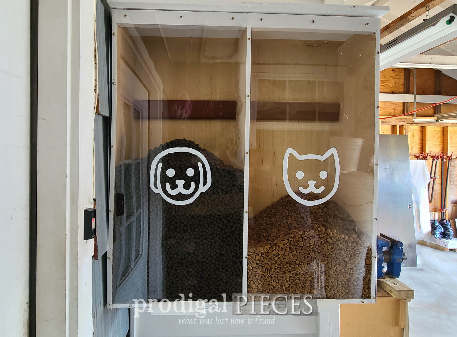 DIY Pet Food Dispenser Cabinet