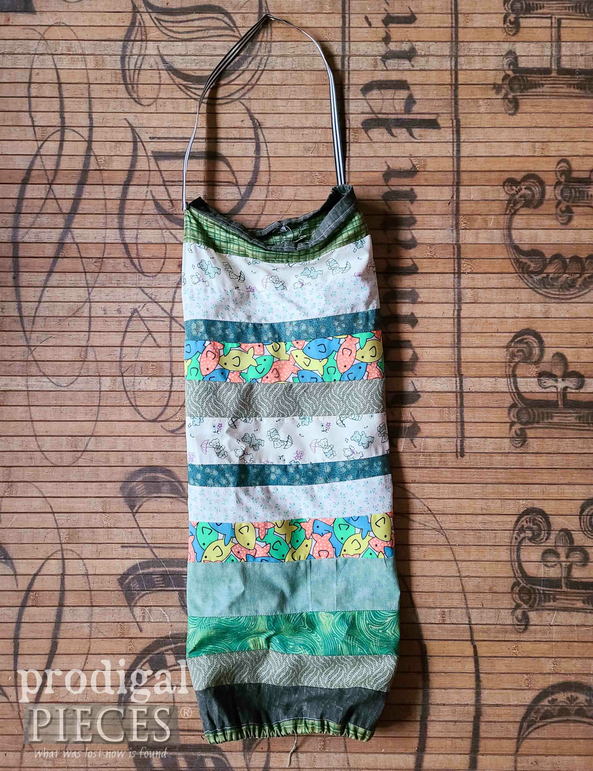 DIY Fabric Grocery Bag Holder by Larissa of Prodigal Pieces | prodigalpieces.com prodigalpieces