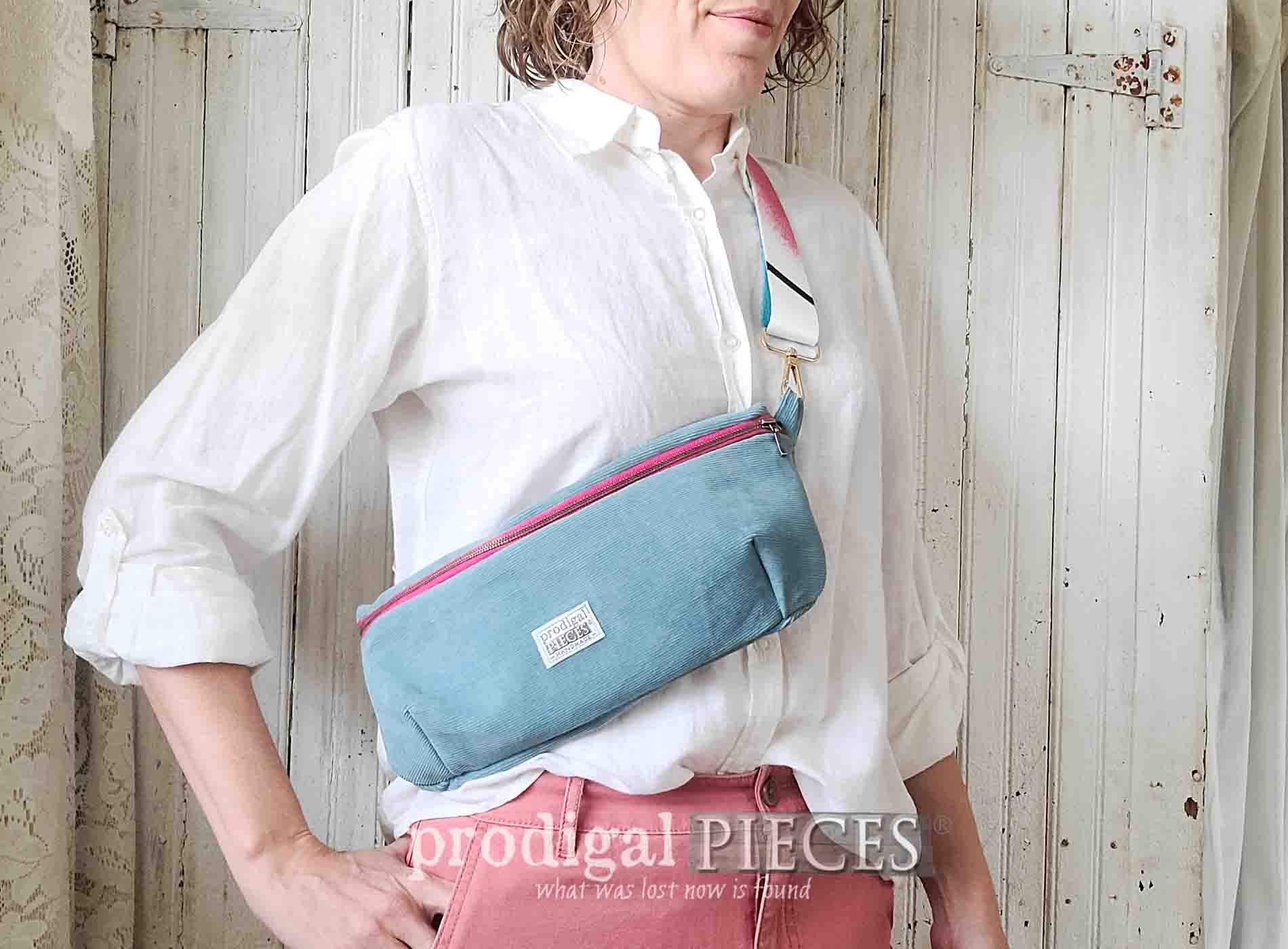 Corduroy Hipbag from Refashioned Pants