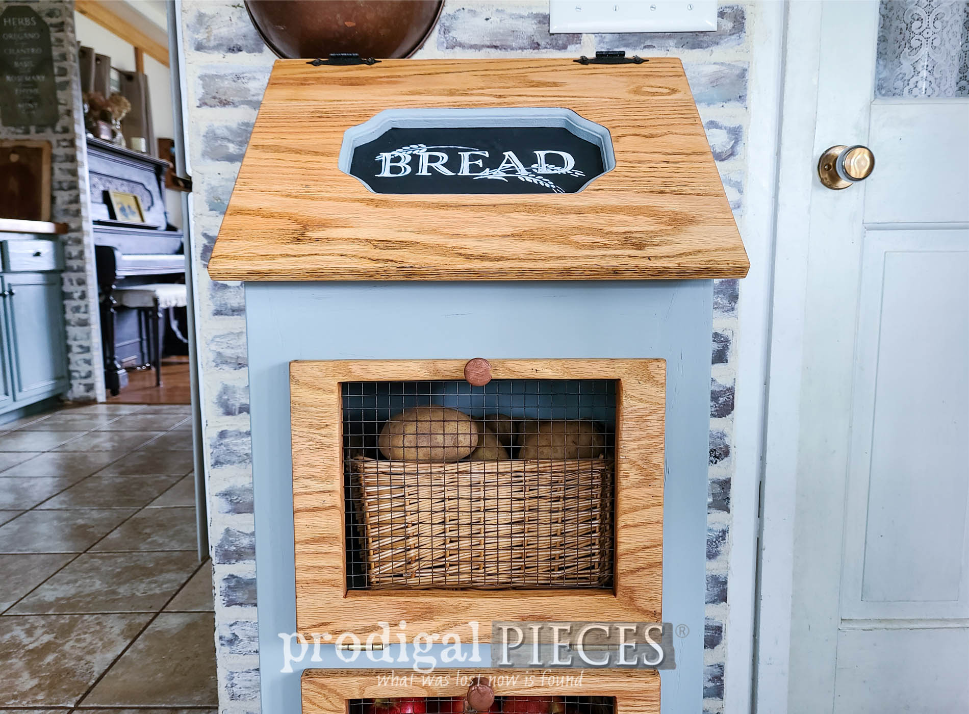 Vintage Potato Bin Makeover