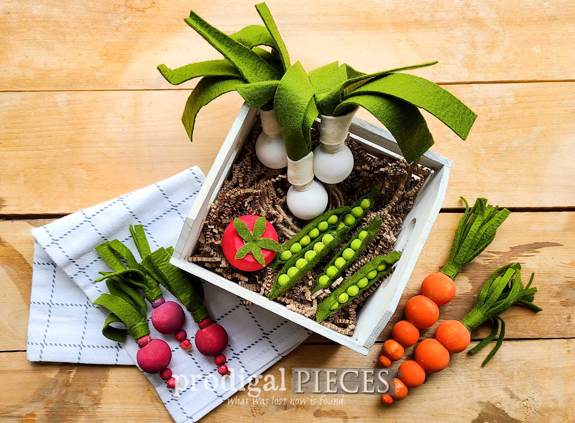 Wooden Bead Vegetables