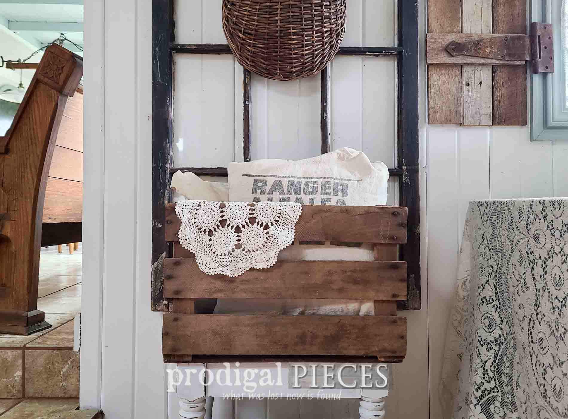 Antique Crate Stand DIY