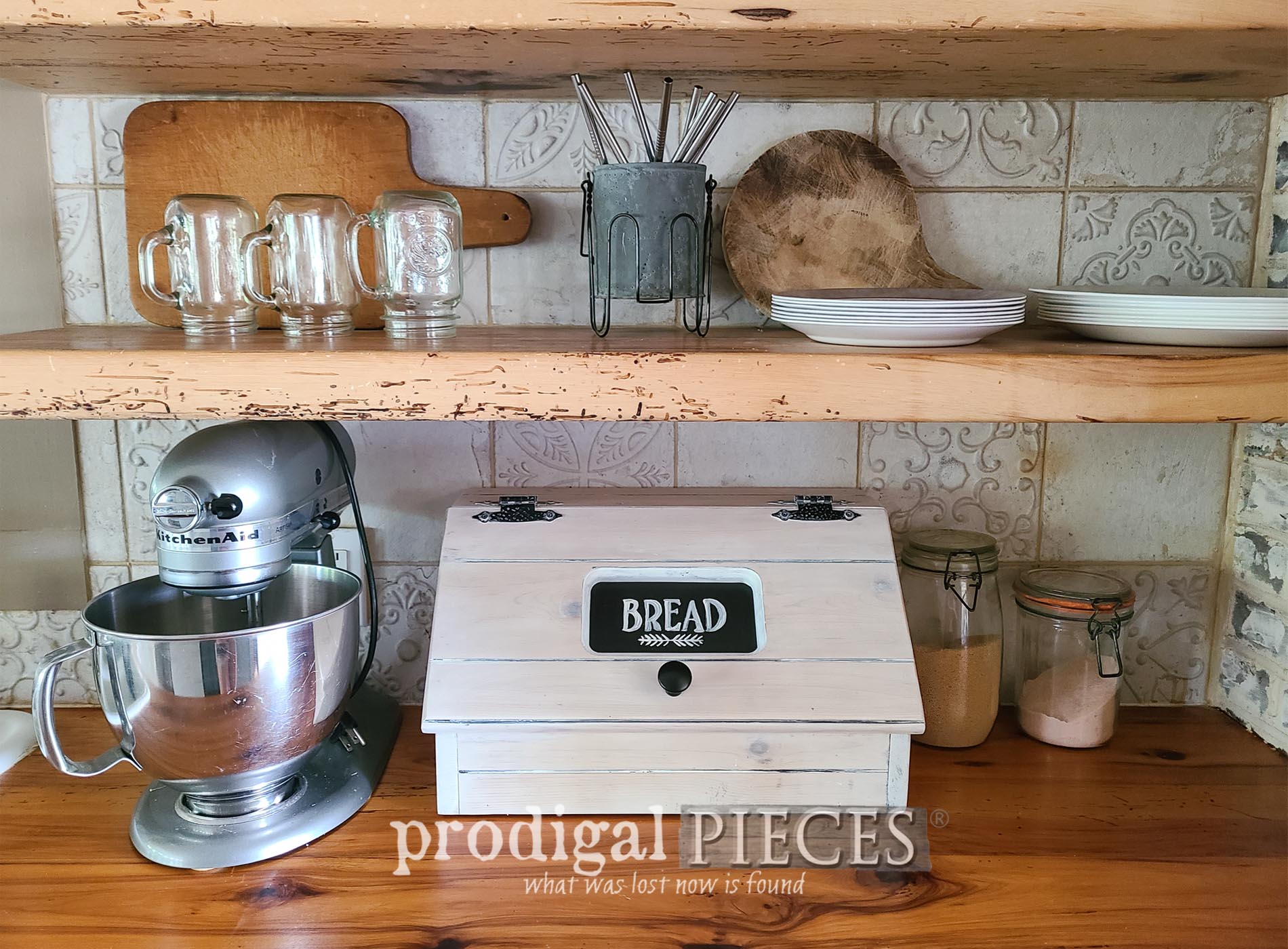 Thrifted Bread Box Makeover