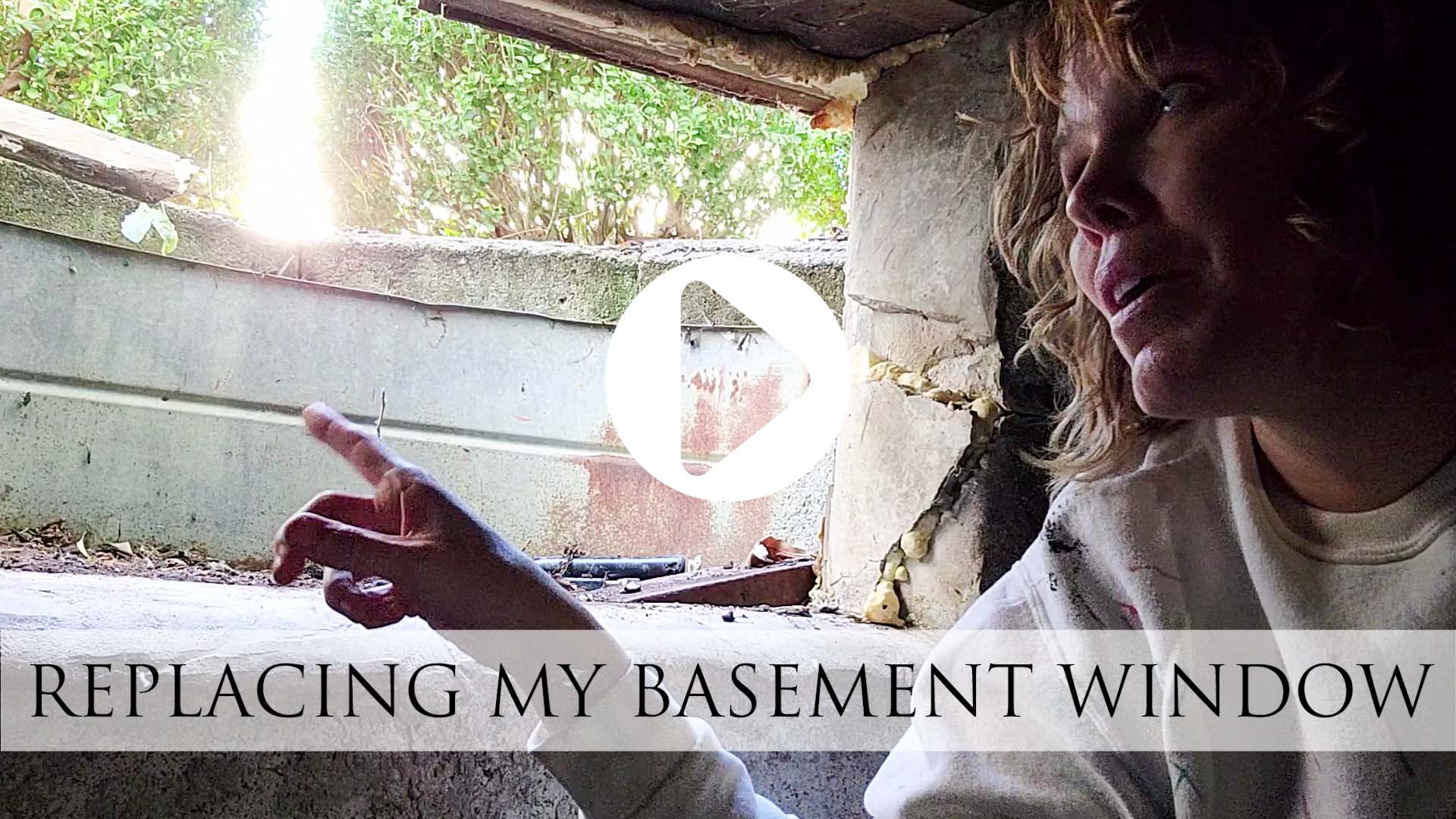 DIY Video Tutorial of Replacing My Basement Window by Larissa of Prodigal Pieces | prodigalpieces.com prodigalpieces
